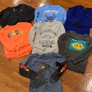 Nike, Gap, Mish and More Kids Long Sleeve Tees - Sweatshirt bundle of 7